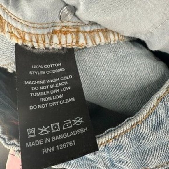 Love For Humanity Light Wash Baggy Wide Leg Jeans sz 9 - Picture 9 of 9